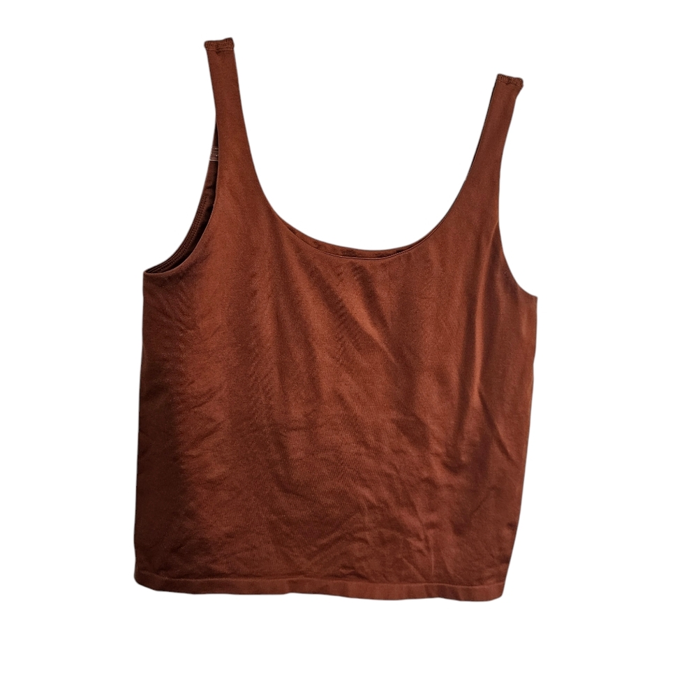 Avec Les Filles brown tank top Small/Medium built in bra